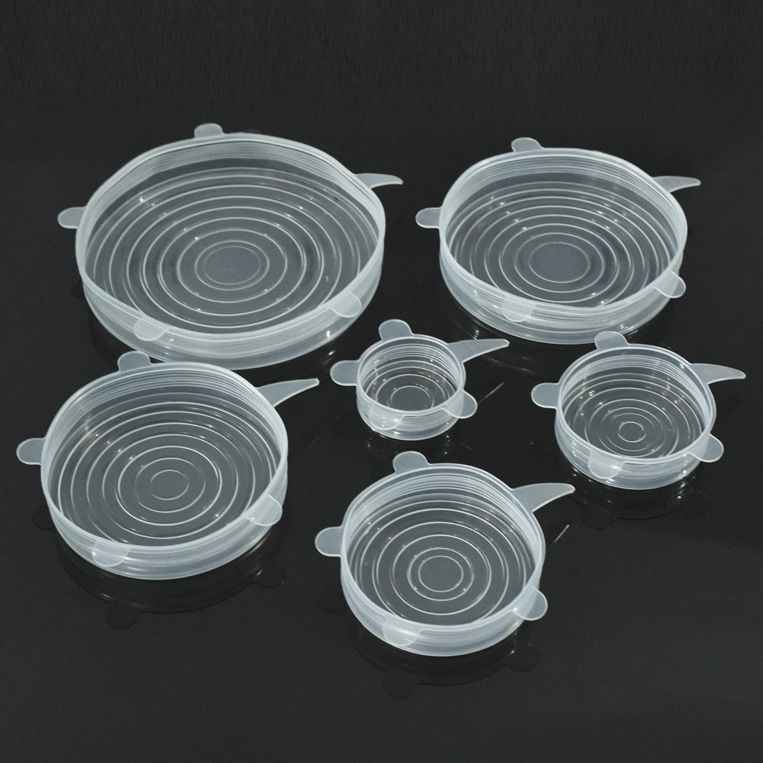 Silicone Lids 6 sets silica gel stretching Sealed silica gel cover Silicone Wangai Thick section