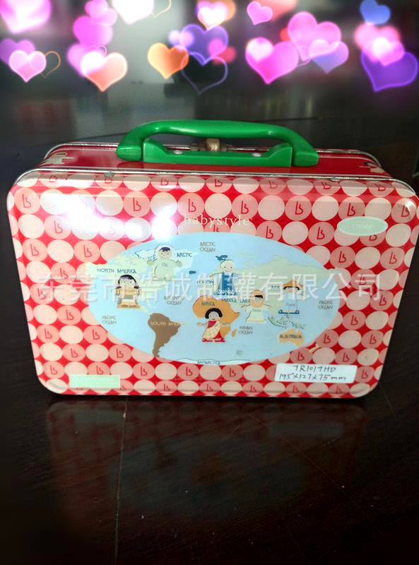 马口铁盒手提箱大号玩具食品电子化妆品通用包装手提密封