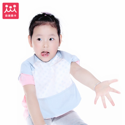 SANDESICA Japan The original single- waterproof Bibs Washable rice bag Bib Batches can be zero