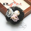 Brooch handmade lapel pin, clothing, accessory from pearl, wholesale, flowered