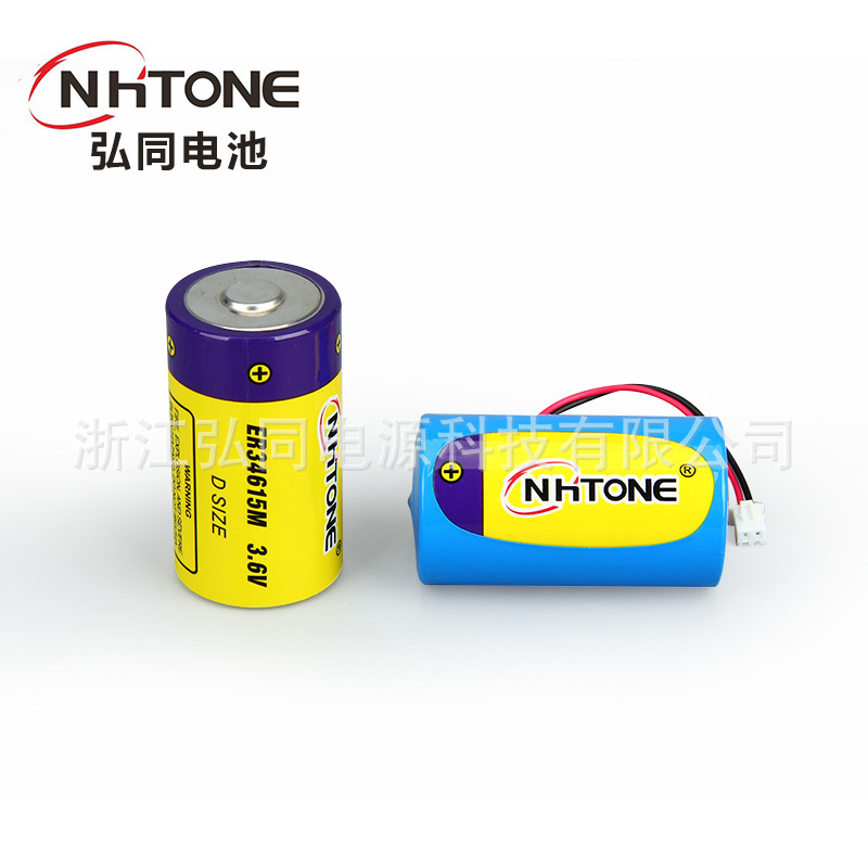 弘同 功率型一次性锂亚电池供应 ER34615M容量14000mah脉冲电流4A