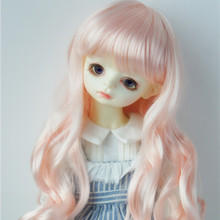 巨尤素BJD陶瓷娃娃假发8463分ob11仿马海毛卡肉napi波浪卷(JD148)