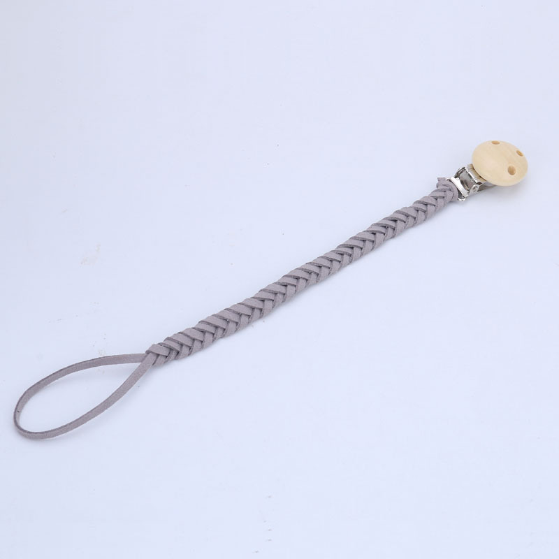 INS Venta caliente casera bebé anti-gota chupete clip de chupete Cadena de chupete de madera DIY bebé anti-perdido chupete clip