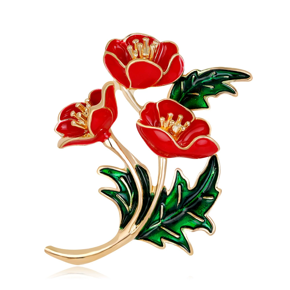 Brooch, universal accessory lapel pin, Korean style, flowered