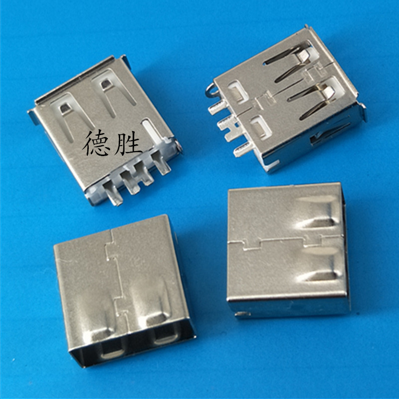供应USB A母2 3短路 专供充电用 A母焊线式-阿里巴巴