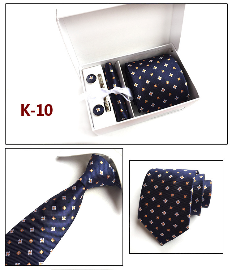 Factory Wholesale Men's Tie Spot Gift Box 6 Pieces Set Team Necktie Business Formal Wear Tie display picture 10