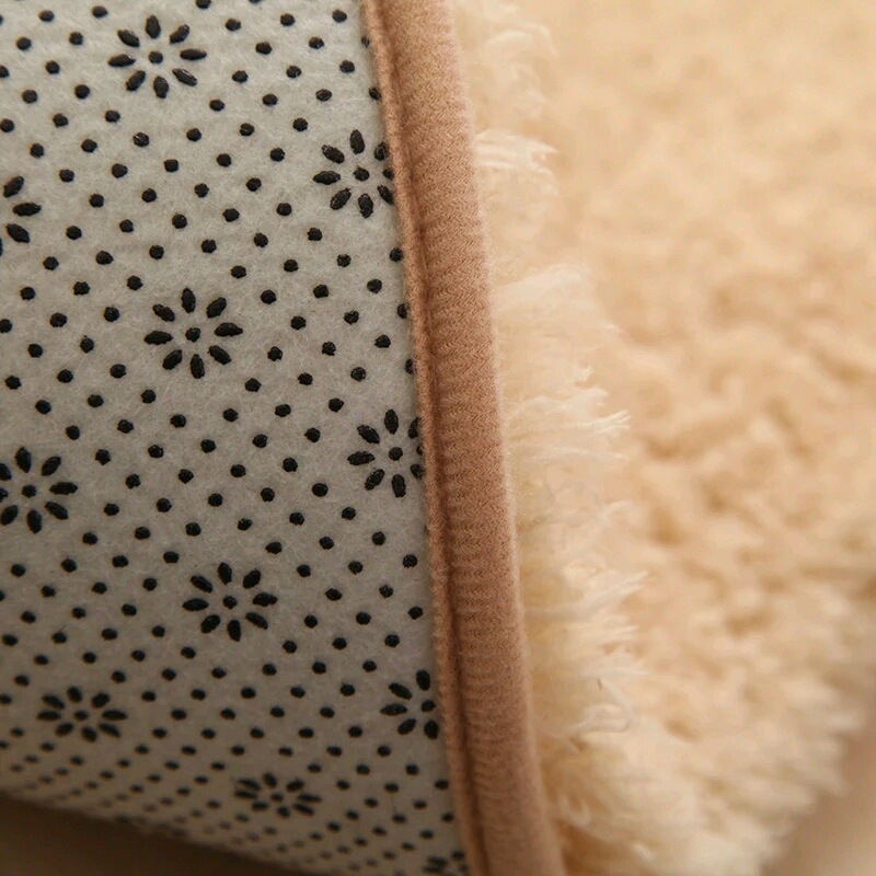 Venta al por mayor simple hogar lambswool dormitorio ovalada alfombra sala de estar baño cocina antideslizante estera cojín estera del pie estera de la puerta