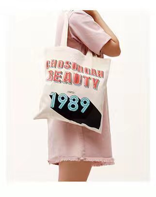 韓國原單大容量塗鴉印花帆布手提購物袋手提包包批發・進口・工廠・代買・代購
