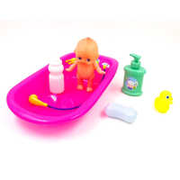 8912洗澡盆娃娃 益智早教过家家洗澡玩具 儿童