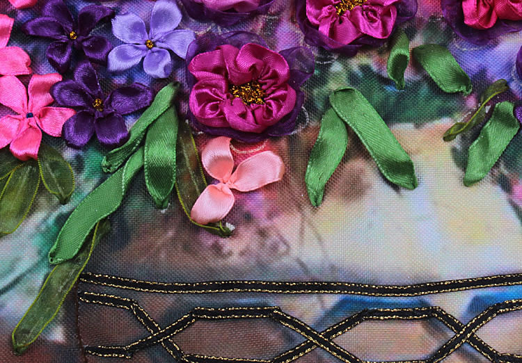 Oujin nianhua cinta bordado fábrica directa color impresión colgante pintura emocionante sala de estar entrada pintura decorativa