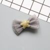 Children's classic hairgrip with bow, summer hair accessory, European style