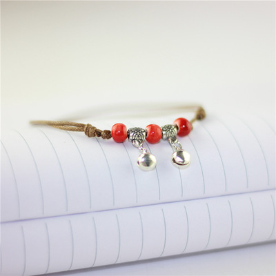 夏季新款 民族脚链饰品 民族风脚链女饰品铃铛脚链 毕业季送闺蜜|ru