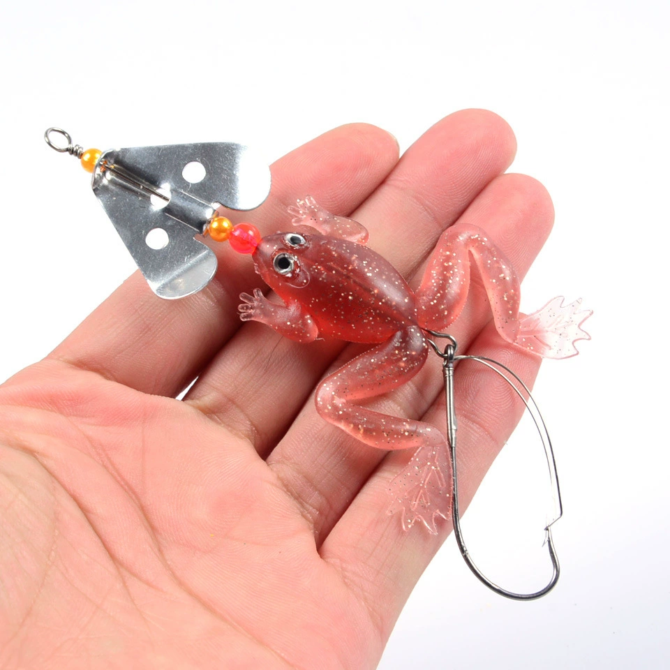 Leifrog lure bait, soft bait, black fish, bait, sinking and water-proof bait, anti-hooked frog counterweight, bionic portable