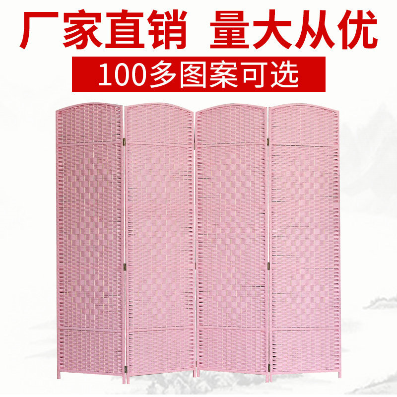 Countryside Environmental manual Zhisheng weave partition Entrance Creative home hotel Beauty a living room Folding screens