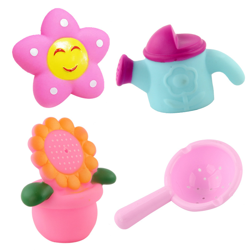 Tiktok mismo estilo de baño de los niños juguetes de agua diversión ducha rociador de agua peces pesca con BB llamado múltiple opcional