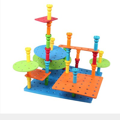 创意 儿童 智力开发 亲子游戏钉子积木 孩子DIY手动玩具 暴款|ms