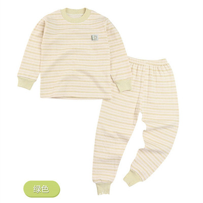 小青龍兒童保暖內衣套裝男童純棉寶寶內衣秋冬彩棉女童秋衣褲5001