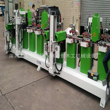 自产自销木工机械设备8轴的木线条异形条底漆砂光机打磨机触摸屏