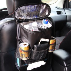 Car Ice Packs, Seat-Back Storage Bag, Vehicle Sundries Organizer, In-Car Storage Pocket, Insulated Cooler Bag