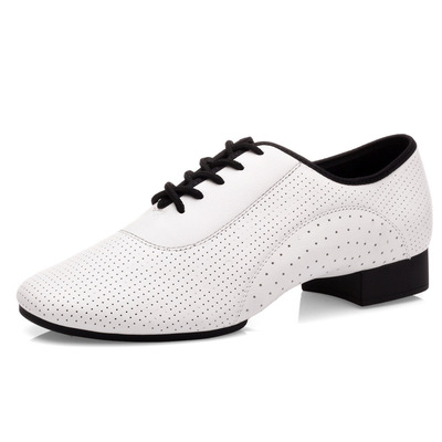 Men's White leather fashionable latin ballroom dance shoes  waltz tango flamenco dancing shoes gb dance shoes for man