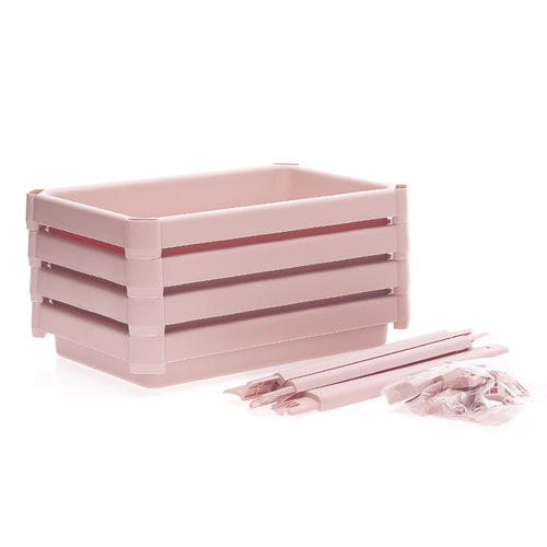 Bathroom floor-standing storage rack, kitchen and bathroom plastic storage rack, storage rack sandwich multi-layer drain rack