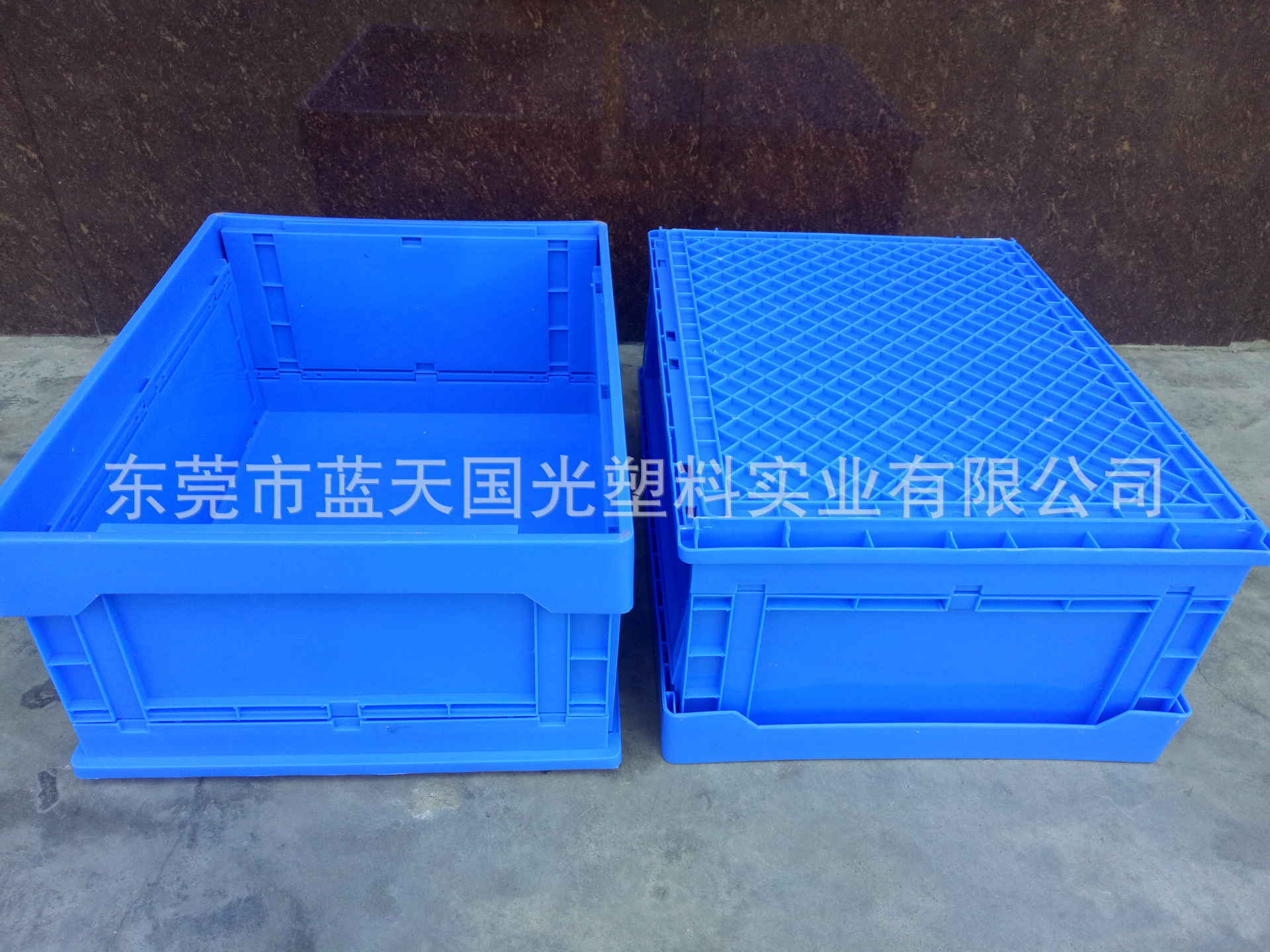 【蓝天】供应广东广州深圳塑胶折叠箱 加厚携便塑料折叠储物箱