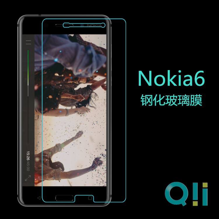 QII is suitable for Nokia6 glass film Nokia 6 2018 tempered film mobile phone screen explosion-proof protective film