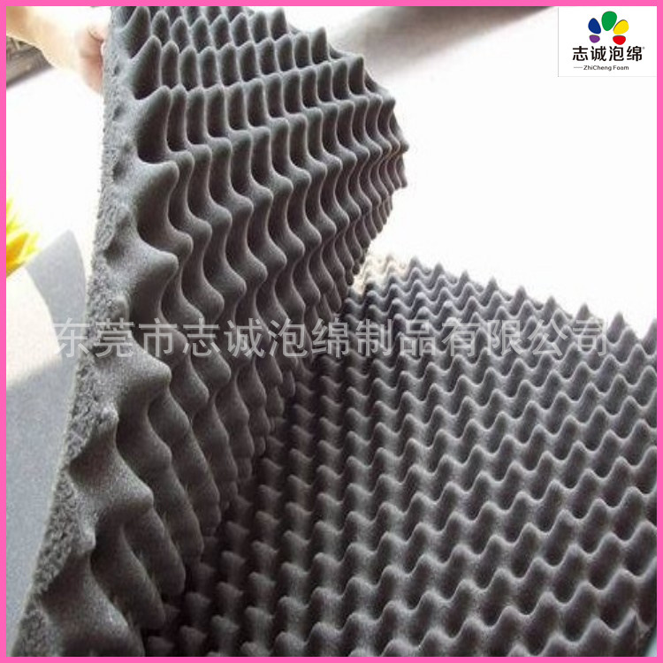 批发定制隔音棉 海绵 波峰棉 金子塔材料  隔音板材