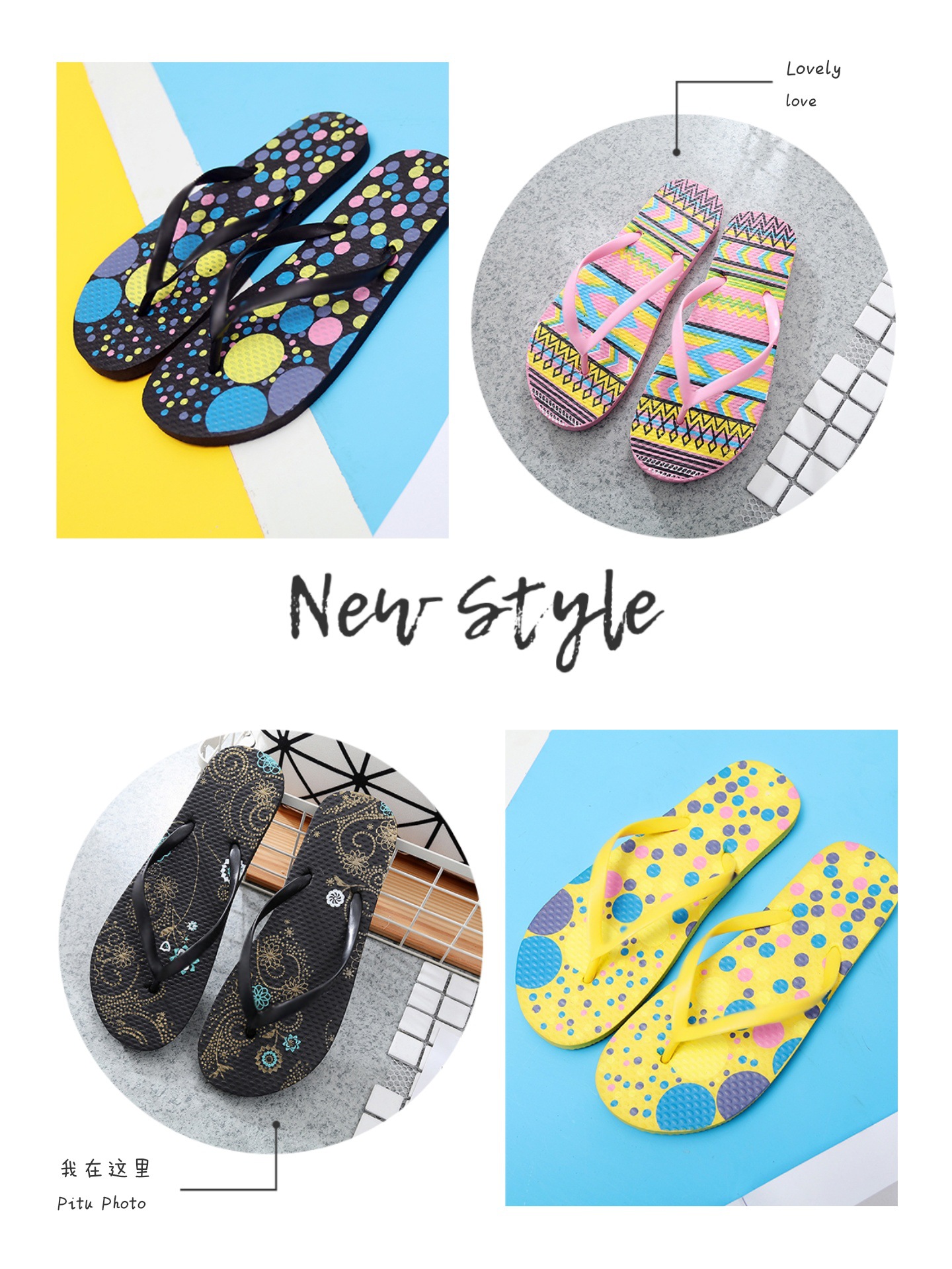 Sandales femme ELUNLANY     en plastique - Ref 2669323 Image 13