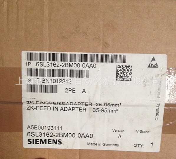 西门子直流母线电源适配器6SL3162-2BM00-0AA0全新现货