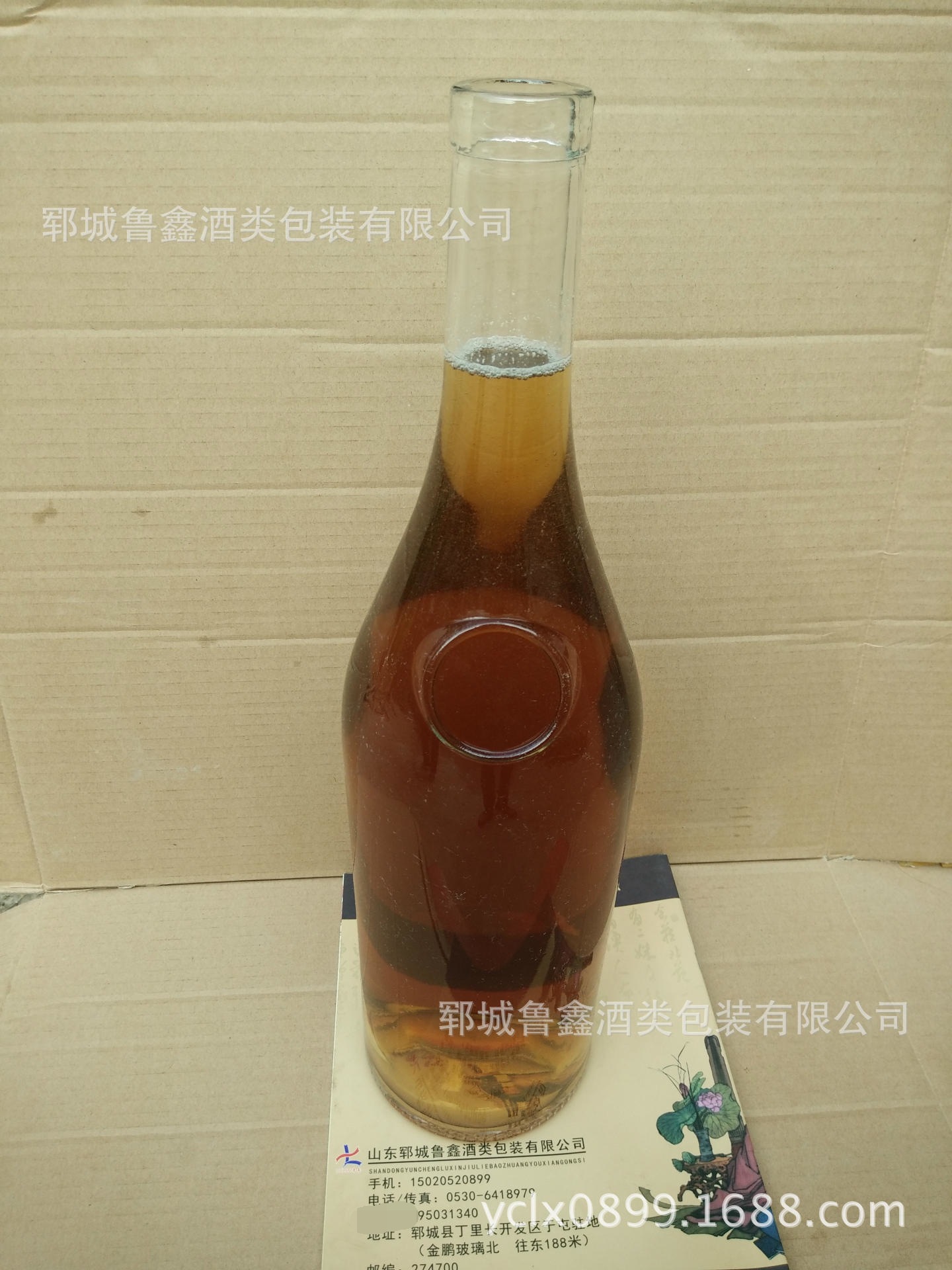 3000ML晶白料手工玻璃瓶 6斤装葡萄酒瓶 3公斤木塞口玻璃酒瓶