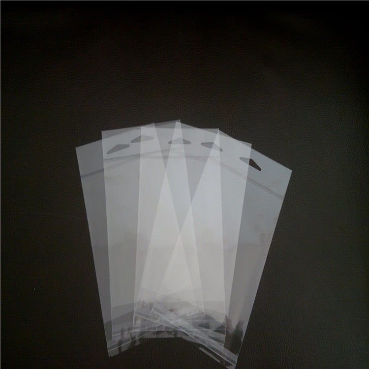 深圳飞机孔OPP袋子透明卡头内放纸卡的OPP胶袋纸卡头结实不变形