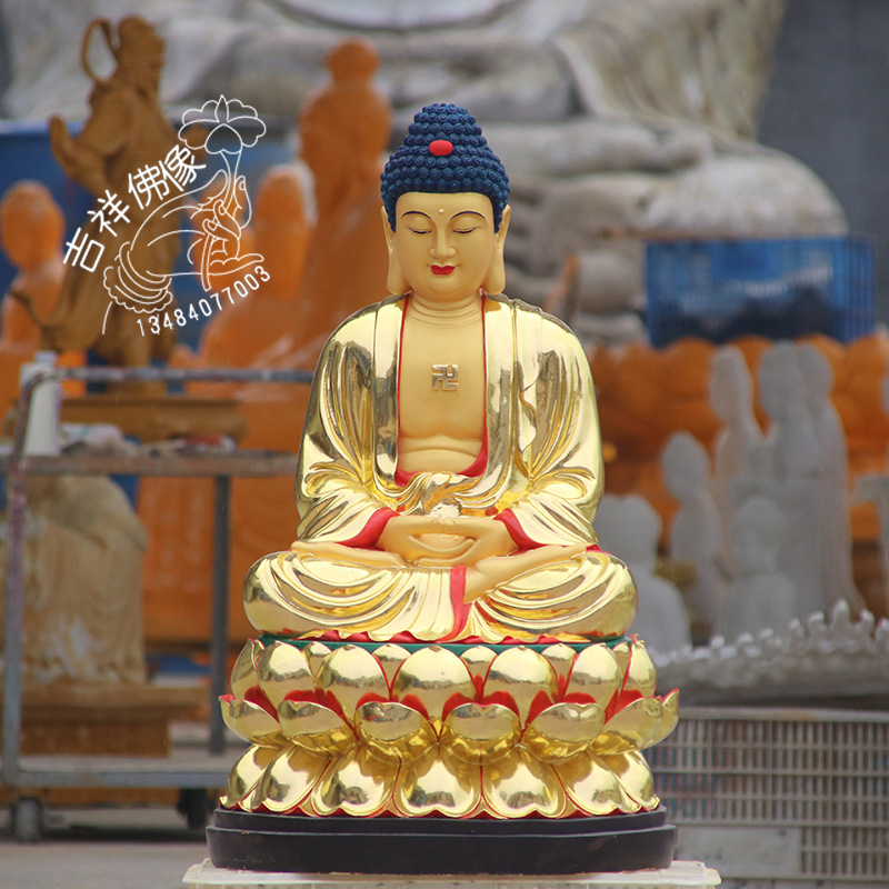 factory Availability wholesale supply 88 new pattern Gold Amitabha Medicine Buddha Buddha Sambo