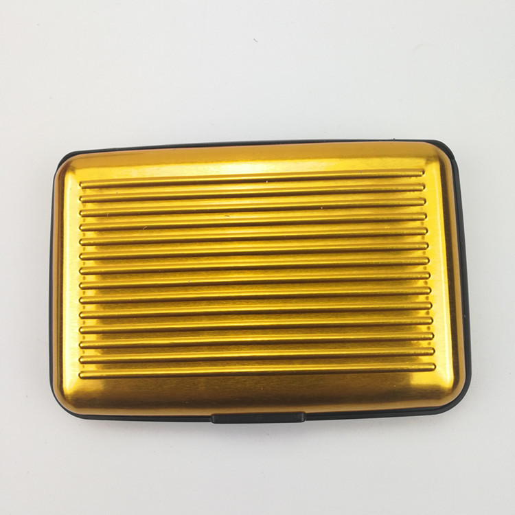 Titular de tarjeta de metal de aluminio de comercio exterior europeo y americano impermeable anti-magnético titular de la tarjeta de aleación de aluminio multifuncional titular de la tarjeta de identificación en stock