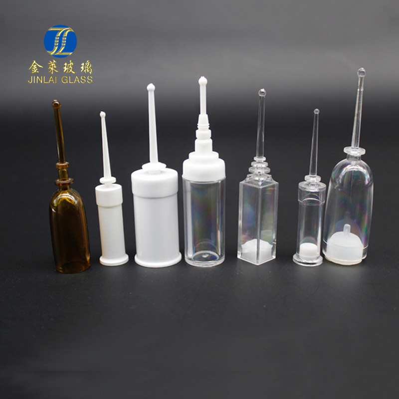 1~15ml后推式精华原液瓶3ml 5ml塑料针管试用保鲜瓶子 化妆品包材