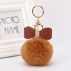 Keychain with bow, fashionable accessory, pendant, European style, wholesale