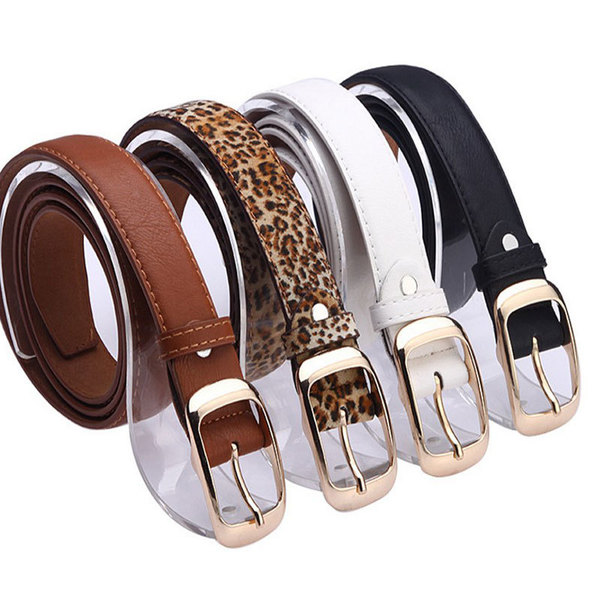White fashionable universal belt