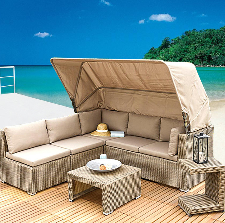 Outdoor Rattan Chair Sofa Rattan Sofa Outdoor Patio Leisure Balcony Living Room Sofa Villa Rattan Sofa New
