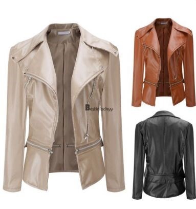 Veste cuir femme en PU - Ref 3447368 Image 3