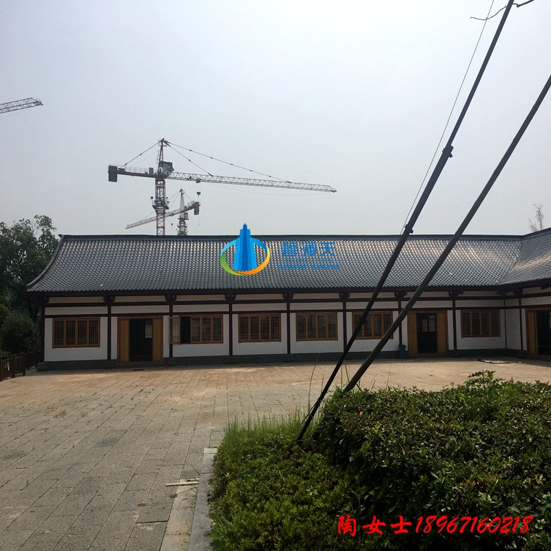 厂家直销古建别墅金属瓦、筒瓦、小青瓦BLT-780型