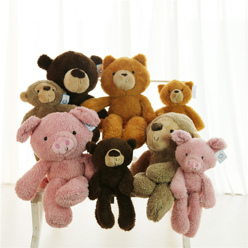 热销动物毛绒创意玩具批发长腿系列猪小熊公仔熊玩偶猴子生日礼物
