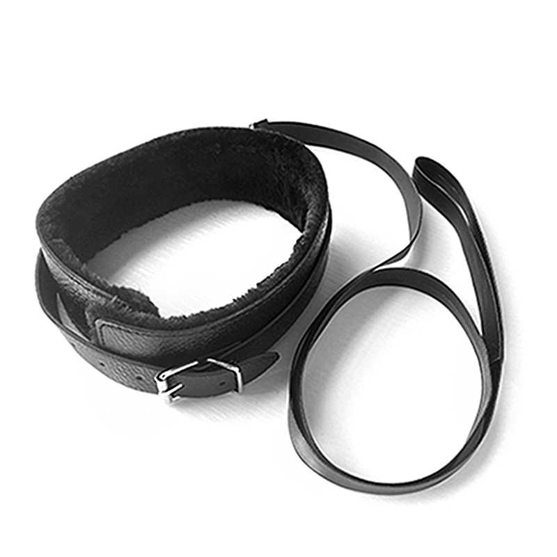 Bdsm Play Set For Adults, 10-piece Leather And Plush Restraints_voghion.com