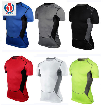 夏季科比运动pro训练短袖 专业速干紧身篮球足球跑步健身衣 1033|ru