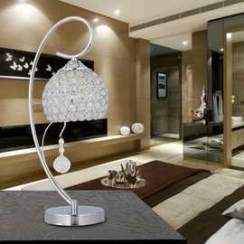 现代简约跨境水晶台灯创意个性客厅餐厅台灯书桌卧室床头台灯批发