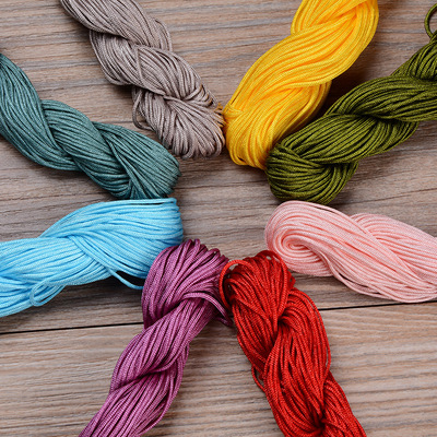 Taiwan Liz bulk Jade Line 1MM Bright jade thread Bracelet Necklace weave Jewelry wholesale