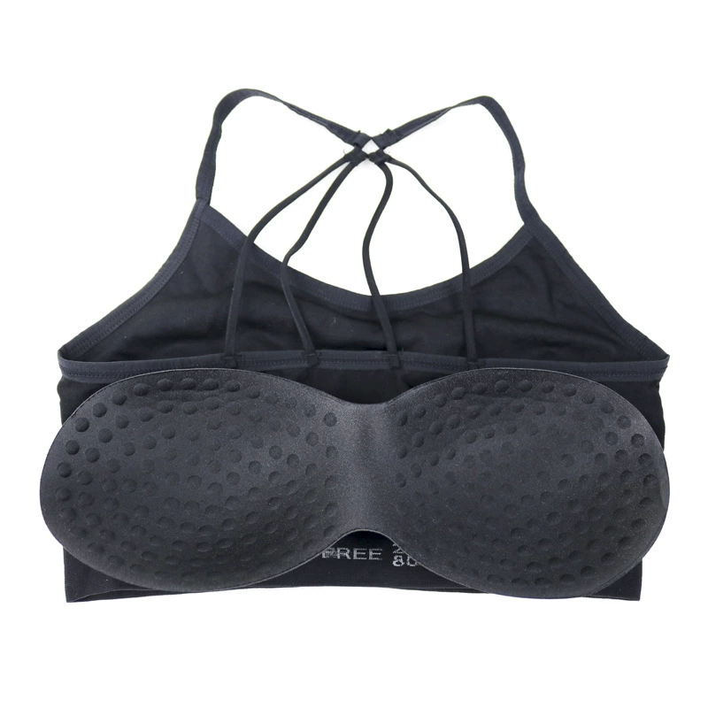 Топ-бюстгальтер (tube top) без косточек, с декоративной спинкой, one-size (чёрный/белый/цветной)