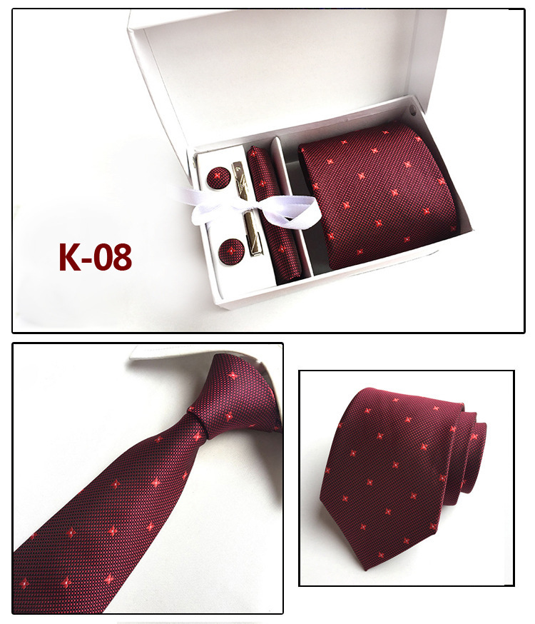 Fabrik Großhandel Herren Krawatte Spot Geschenk Box 6-teiliges Set Gruppe Krawatte Business Formelle Krawatte display picture 8