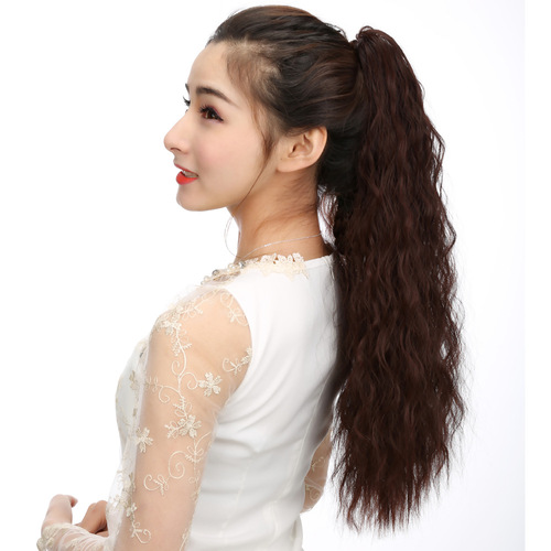  Wig ponytail natural lifelike grip style corn beard fluffy girl claw clip wig corn whisker hot ponytail braid