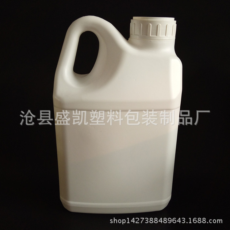 厂家批发5L塑料壶 机油壶 5升带透明线花肥手提塑料桶