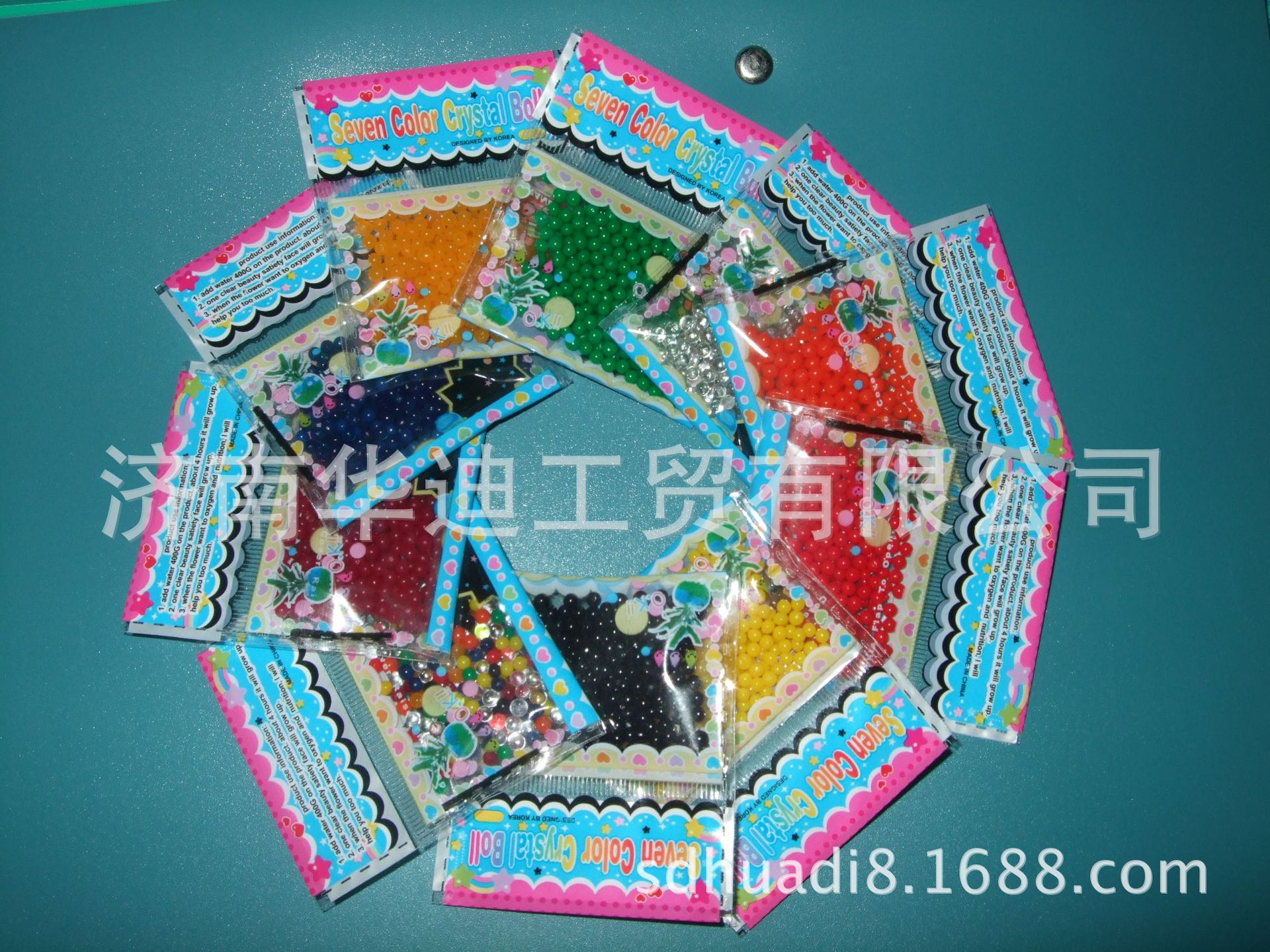 14色！水晶泥 袋装/海洋宝宝/泡大珠/吸水珠/水晶珠 2.2克小包